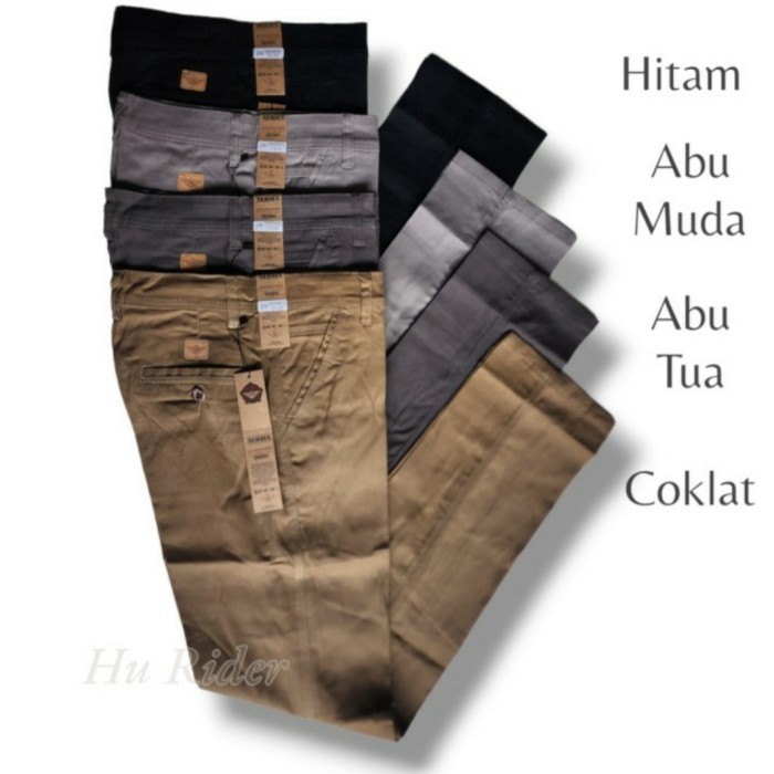 Celana Katun Chino Panjang Pria Hu Rider Standard
