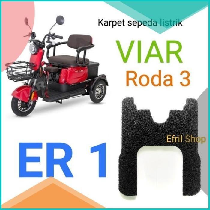 Karpet sepeda motor listrik roda tiga Viar ER1 roda 3 ER 1  19F3B2024