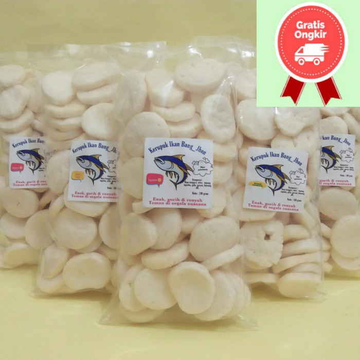 

Kerupuk Ikan Khas Palembang (4 Bungkus), Kerupuk Ikan Bang Jhon