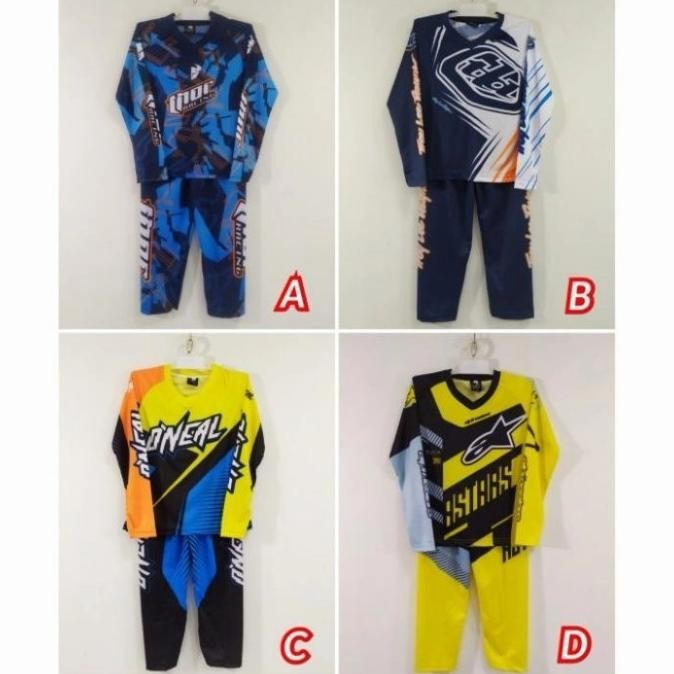 Setelan Anak Jersey Cross Lengan Panjang Oneal
