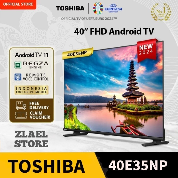 Promo Android Tv 40 Inch Toshiba 40E35Np Smart Tv 40" Toshiba 40E35 Digital .