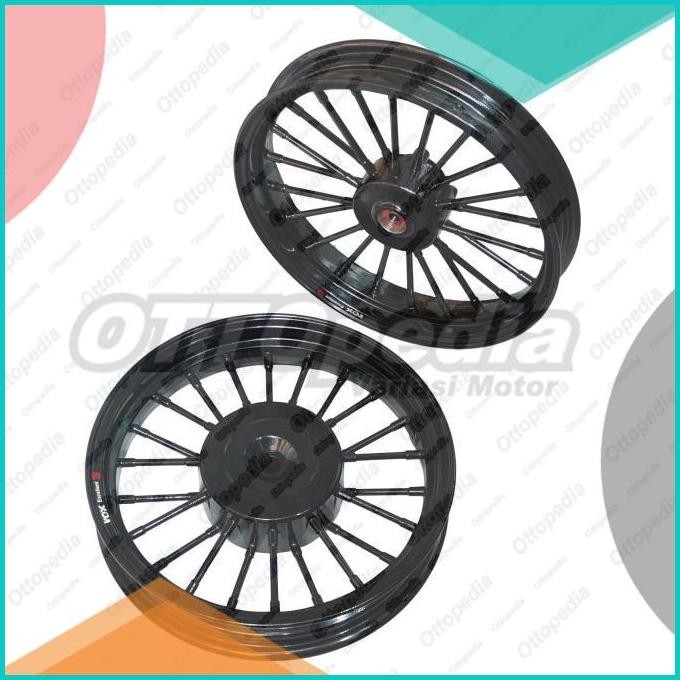 Velg - Pelek Racing Tapak Lebar VOX Andong Beat Karbu Palang 14 Hitam