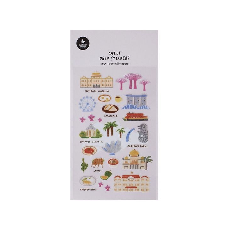 

SUATELIER Sticker No. 1157 trip to Singapore