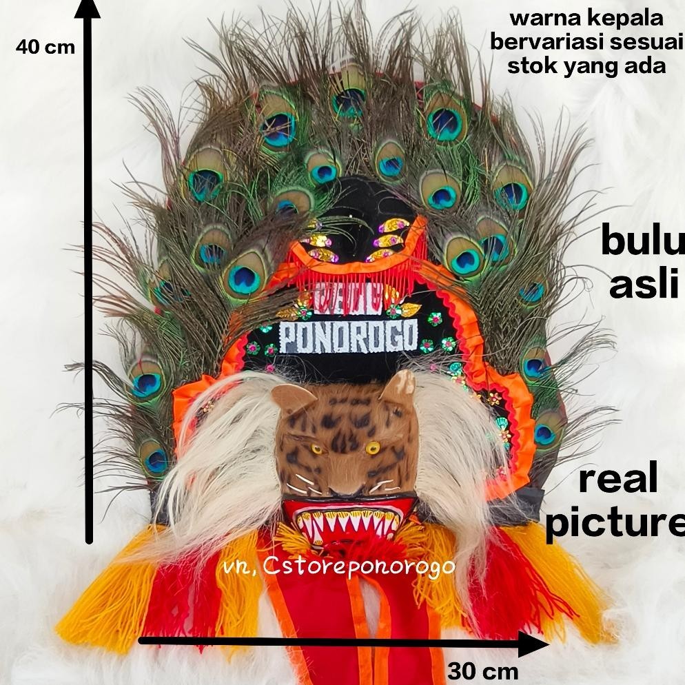 Jh85 Reog Asli 40 Cm / Reog Mini / Reog Asli / Reog / Barongan / Barongan Devil / Berongan Kediri / 