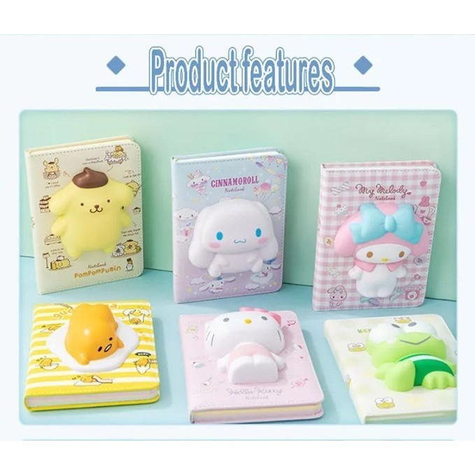 

Buku Diary Squishy Kartun / Notebook Lucu /Agenda / Journal Import