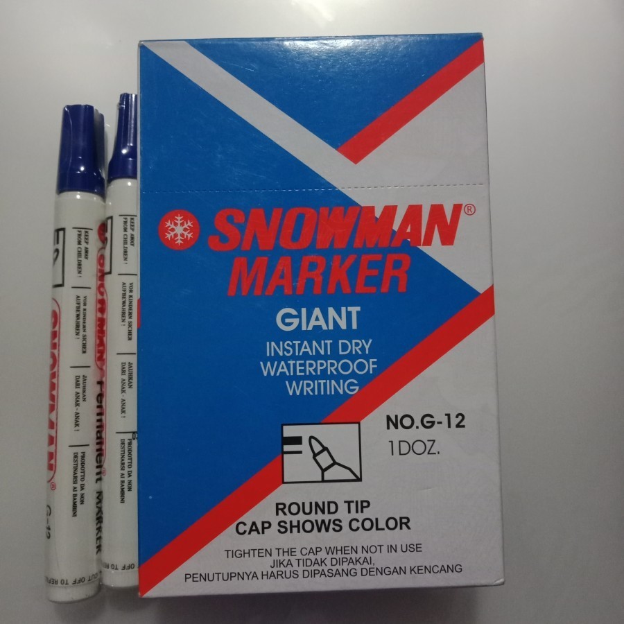 

Spidol Snowman Permanen Biru G-12..harga satuan - Hijau