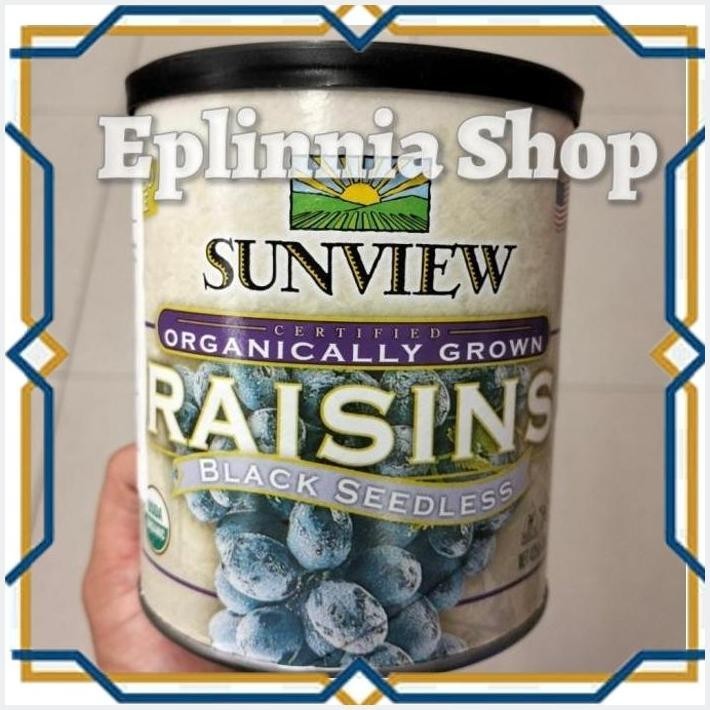 

[EPL] SUNVIEW RAISINS ORGANIC BLACK SEEDLESS 425 GR - BUAH KERING KISMIS