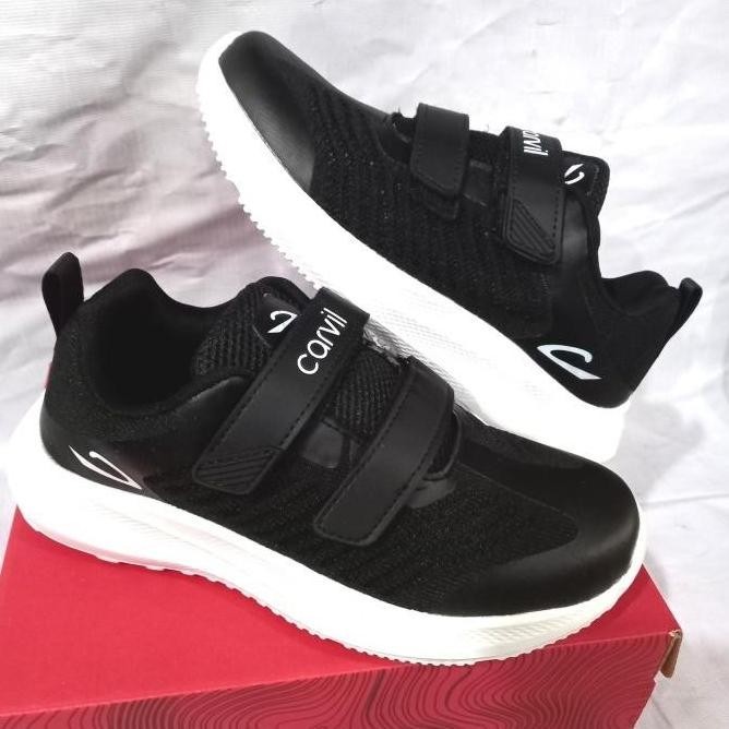 Sepatu Sekolah Anak Sd Carvil Original Razor C Hitam Putih Sakyabhagawanta