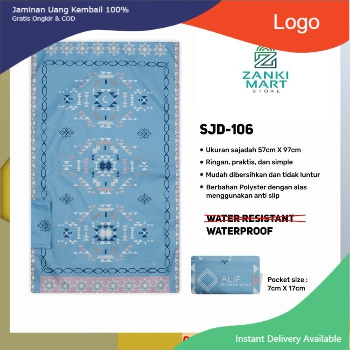 Sajadah Travel Saku Lipat Sajadah Alif Dc 555