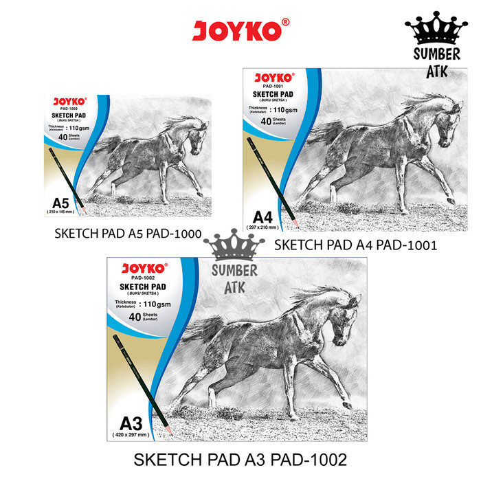

Joyko Sketch Pad Buku Gambar Sketsa 110 Gsm 40 Sheets