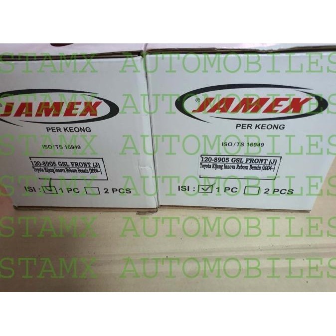 Per Keong Uk. Standard Jamex Comfort Innova Old / Reborn Bensin Depan