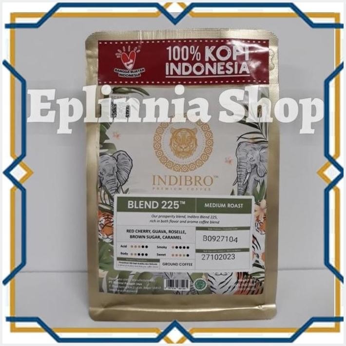 

[EPL] INDIBRO BLEND 225 MEDIUM ROAST GROUND COFFEE 225 GR - KOPI BUBUK