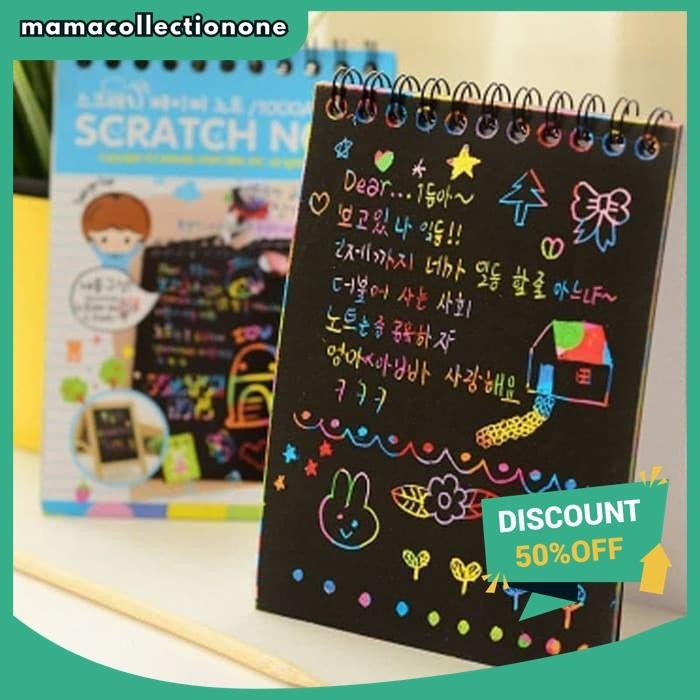 

GROSIR ONLY SCRATCH NOTE MAGIC / BUKU GAMBAR GORES MAGIC BEST PRODUCT