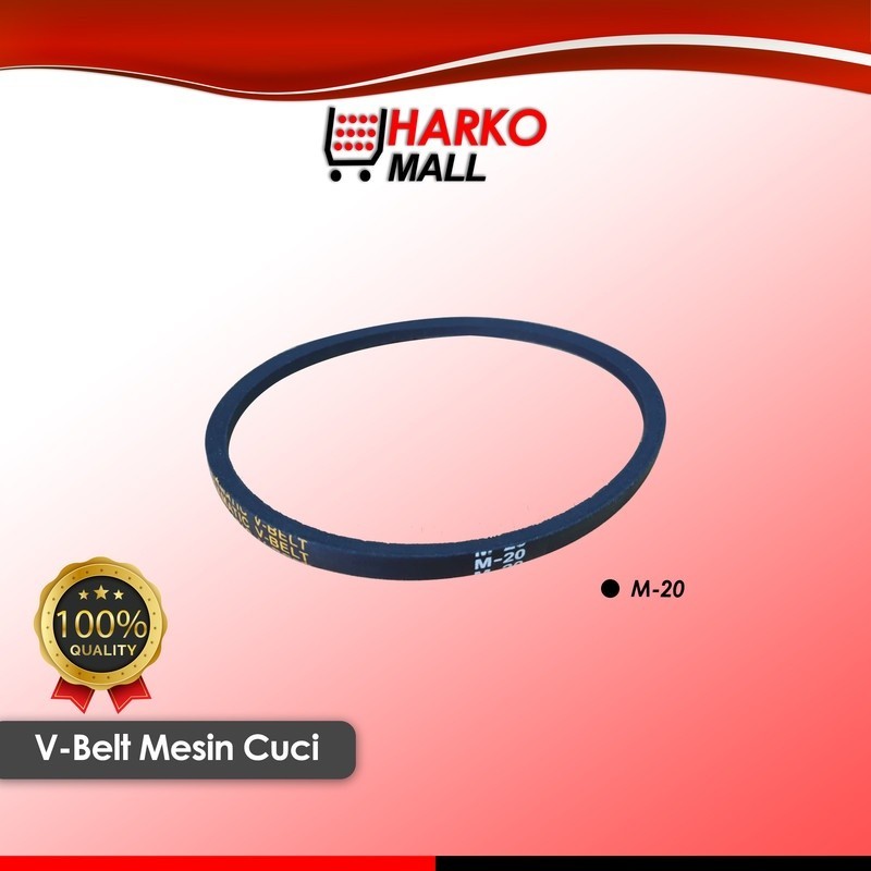 Karet Vanbelt Mesin Cuci Vanbel / Fan V Belt Universal untuk merk SANYO SHARP LG Ukuran M-20
