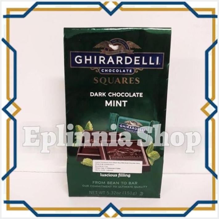 

[EPL] GHIRARDELLI SQUARES DARK CHOCOLATE MINT 151 GR - COKELAT GHIRARDELI