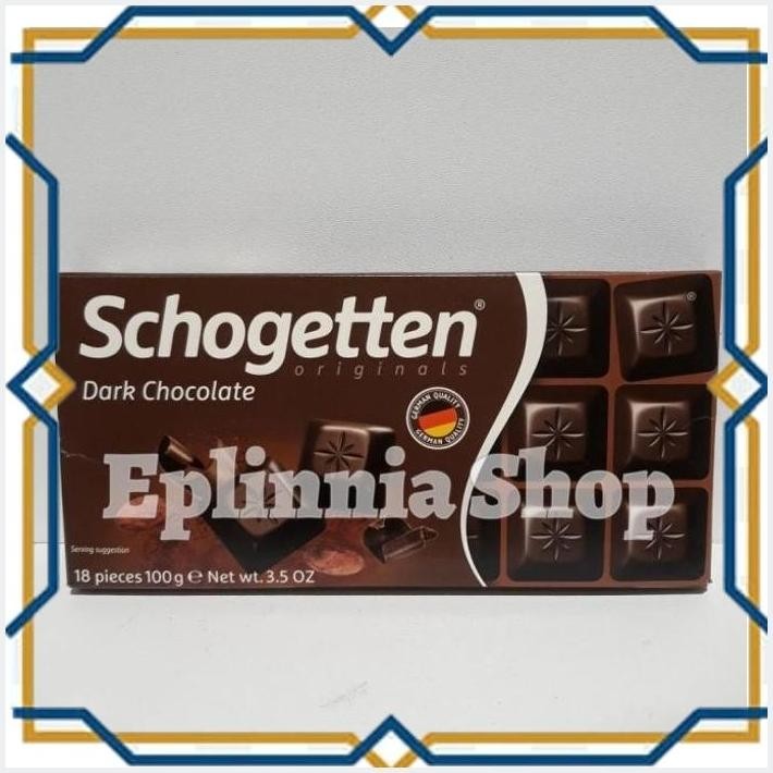 

[EPL] SCHOGETTEN DARK CHOCOLATE 100 GR - COKELAT SCHOGETEN