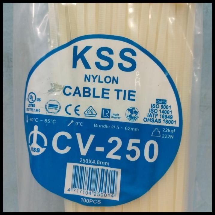 

HOT DEAL KABEL TIES KSS CV-250 PUTIH !!!!