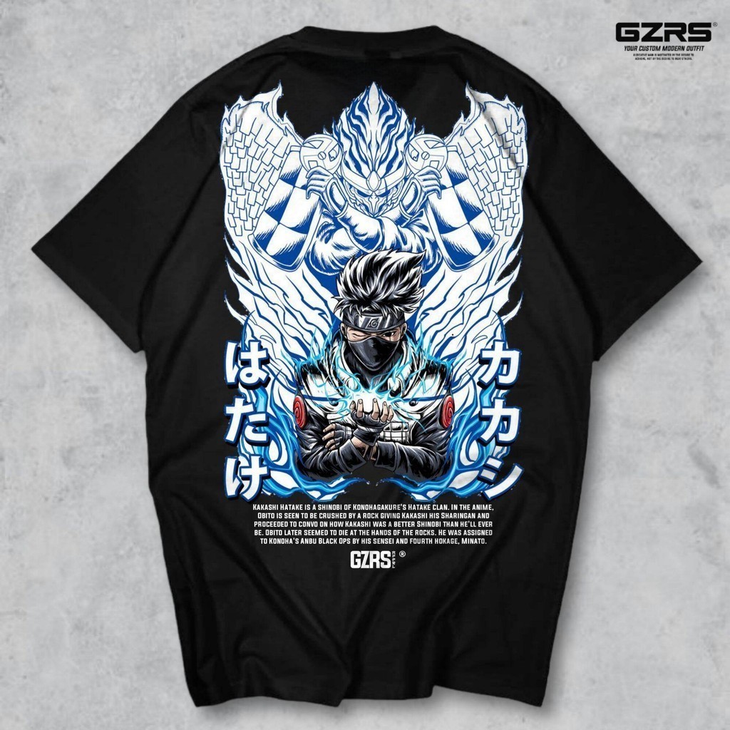 GZRS T-shirt Susanoo Kakashi Hatake - Black