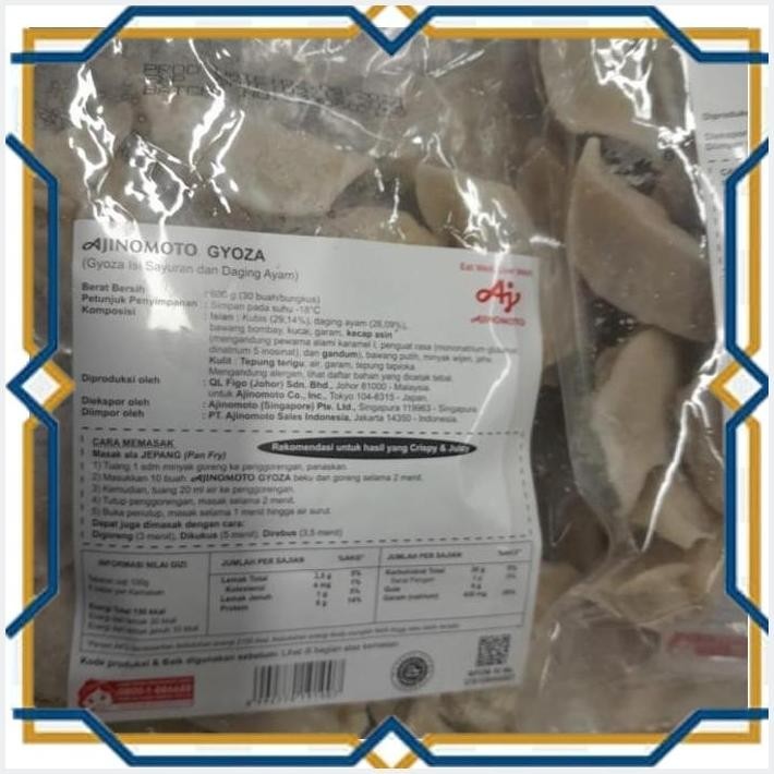 

[LDY] AJINOMOTO GYOZA 600GR ISI 30S GYOZA ISI SAYURAN DAN DAGING AYAM