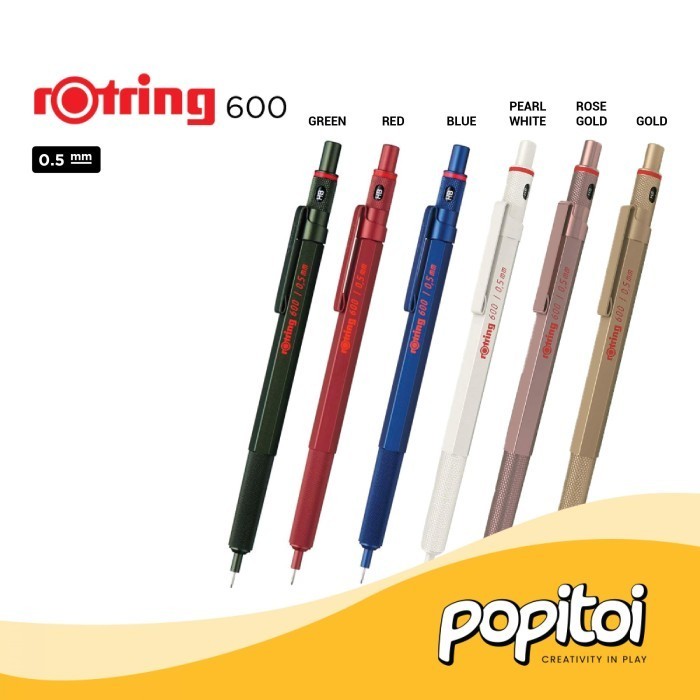 

Rotring 600 Mechanical Drafting Pencil 0.5 0.7 Mm Pensil Mekanik