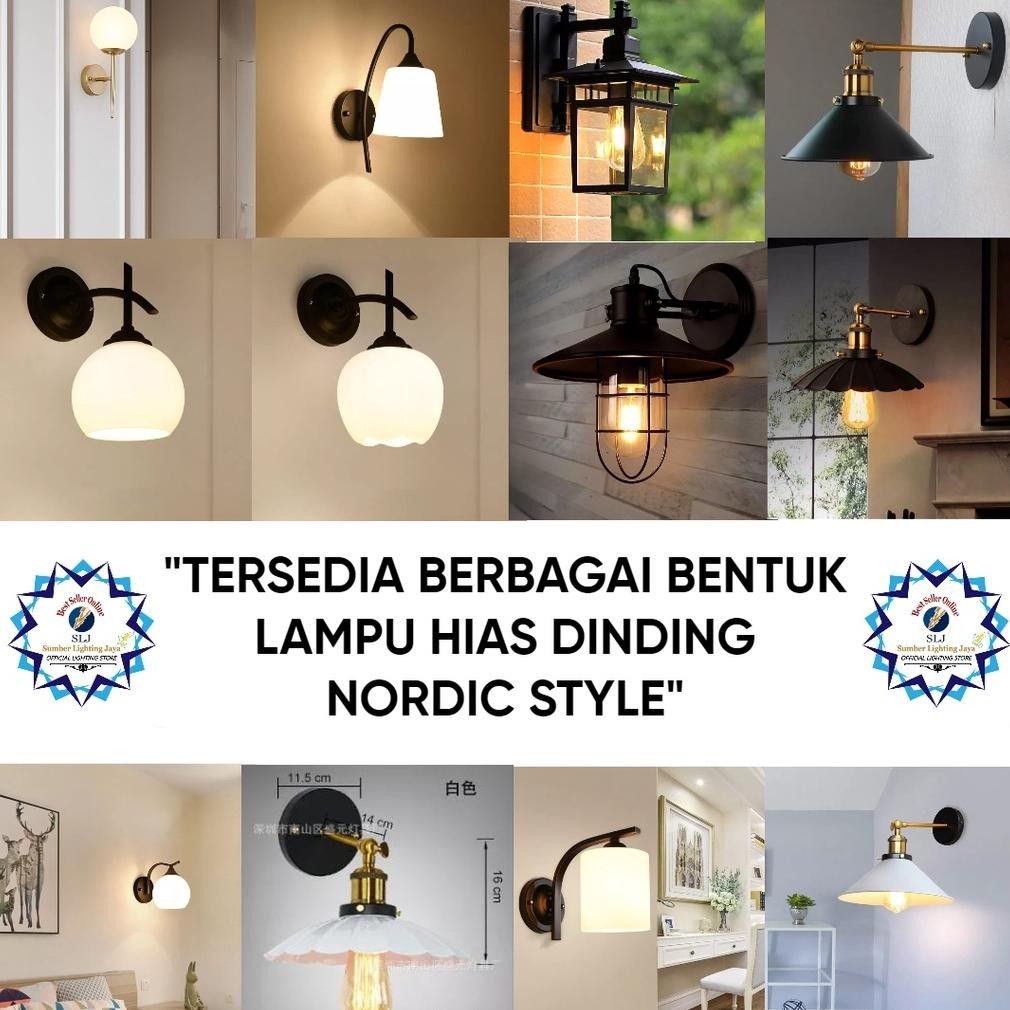 Lampu Hias Dinding Nordic Style / Lampu Dinding / Lampu Indoor