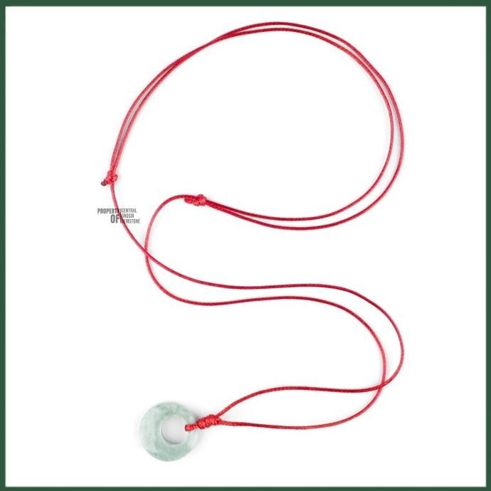 

Batu Giok Type A Asli Natural Jadeite Jade Kalung Liontin Pria Wanita H85S