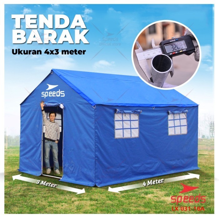 Tenda Komando Tenda Barak Tenda Pramuka Serbaguna SPEEDS 031-16