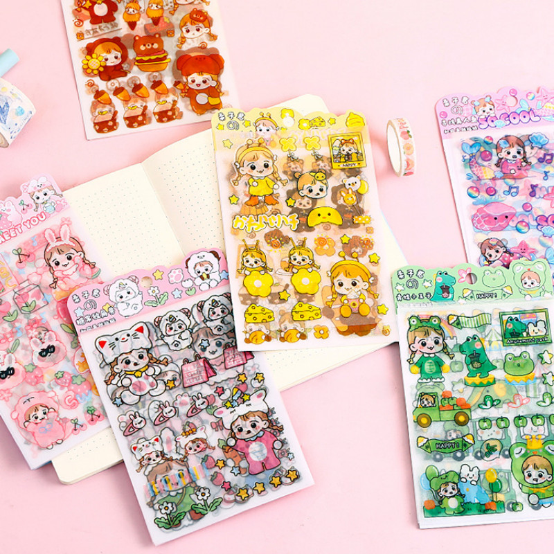 

FREE SHIPPING / READY BALI 4 LEMBAR/SET STIKER MOTIF KAWAII LUCU UNTUK DEKORASI HANDBOOK KARAKTER ANIMAL AESTHETIC KARTUN KOREA DESIGN SCRAPBOOK DIY DAILY PLANNER MURAH CUTE CARTOON DIARY STICKER UNTUK TUMBLER LAPTOP HP BUKU KOTAK PENSIL