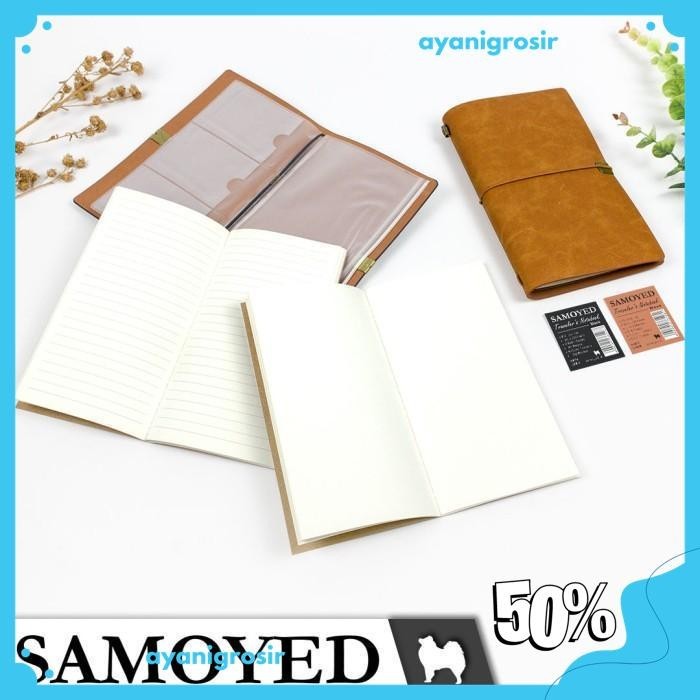 

BUKU CATATAN / JURNAL / TRAVELER'S NOTEBOOK / JOURNAL SAMOYED NBTV-L6 GRATIS ONGKIR