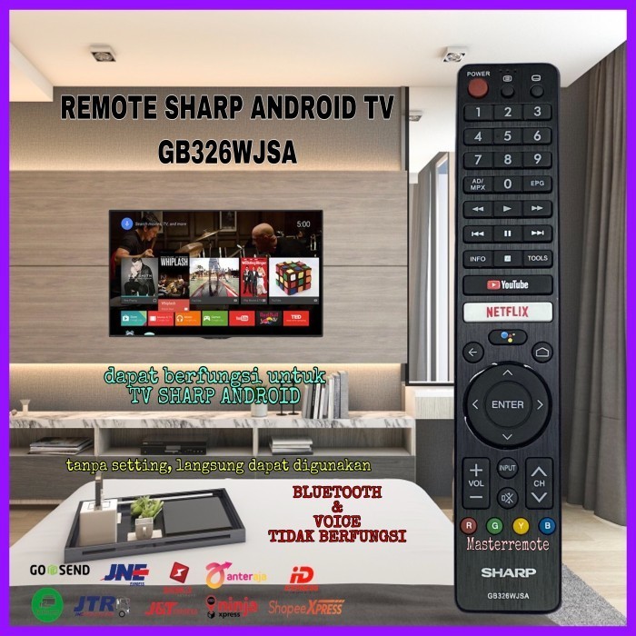 Remot Remote Tv Sharp Android Gb326Wjsa New