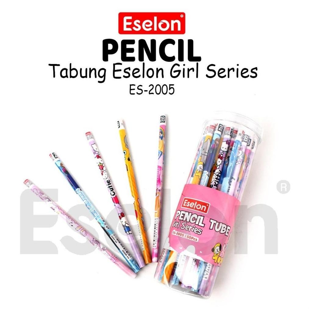 

50PCS PENSIL KARAKTER ESELON / 1 TABUNG PENSIL 2B KARAKTER LARIS