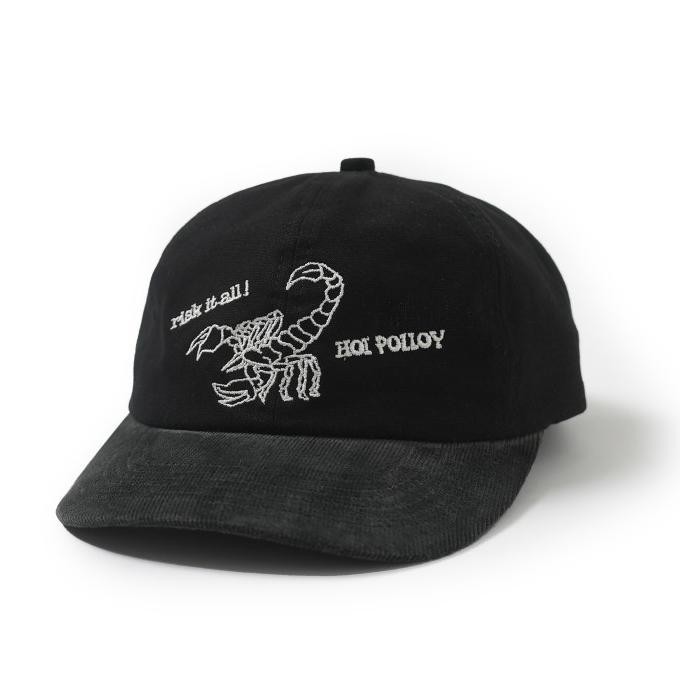 Diskon Murah  Hoi Polloy - Topi - Risk Cap (Black Grey) Corduroy Twill