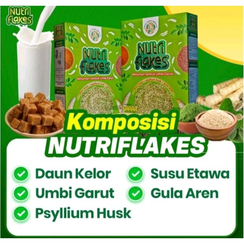 

Nutriflakes/nutriflake/ nutriflek/sereal obat maag/tukak lambung/sereal umbi garut