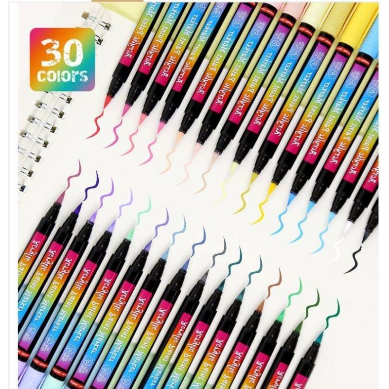 

Spidol Viral AIYE - 1pcs DIY Spidol Acrylic Permanen Tahan Air (Ready Set 30 warna)