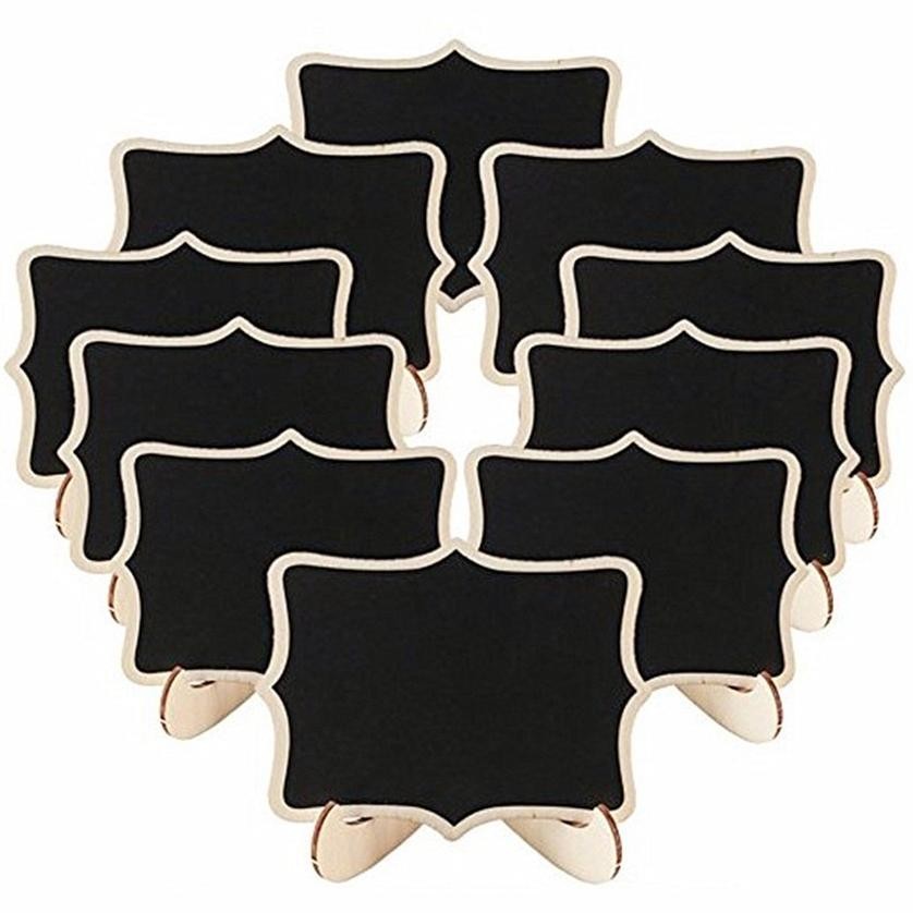 

see-97 SET 10PCS Papan Tulis Kapur Kecil / Mini Chalkboard / Papan Kapur Menu Cafe / Papan RESERVED Premium