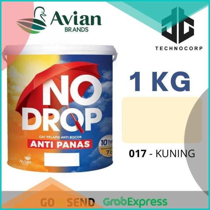 CAT NO DROP 017 KUNING CREAM ANTI PANAS TAHAN AIR CUACA DINDING 1 KG 1