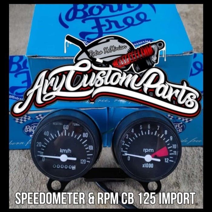 SPEEDOMETER SPIDO SPEDO CB 125 CB100 CUSTOM JAPSTYLE CAFERACER DLL