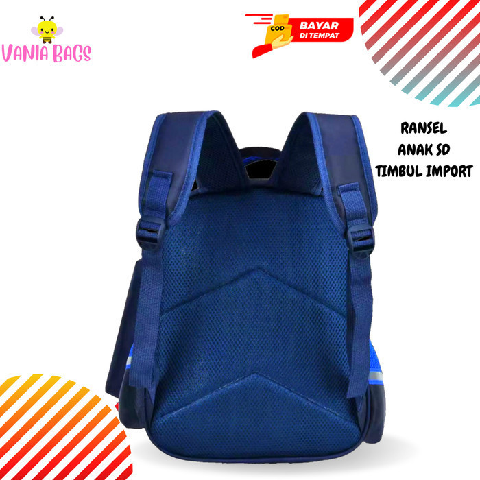 Good Tas Sekolah Sd Anak Laki Laki Import Motif Timbul Lampu Led