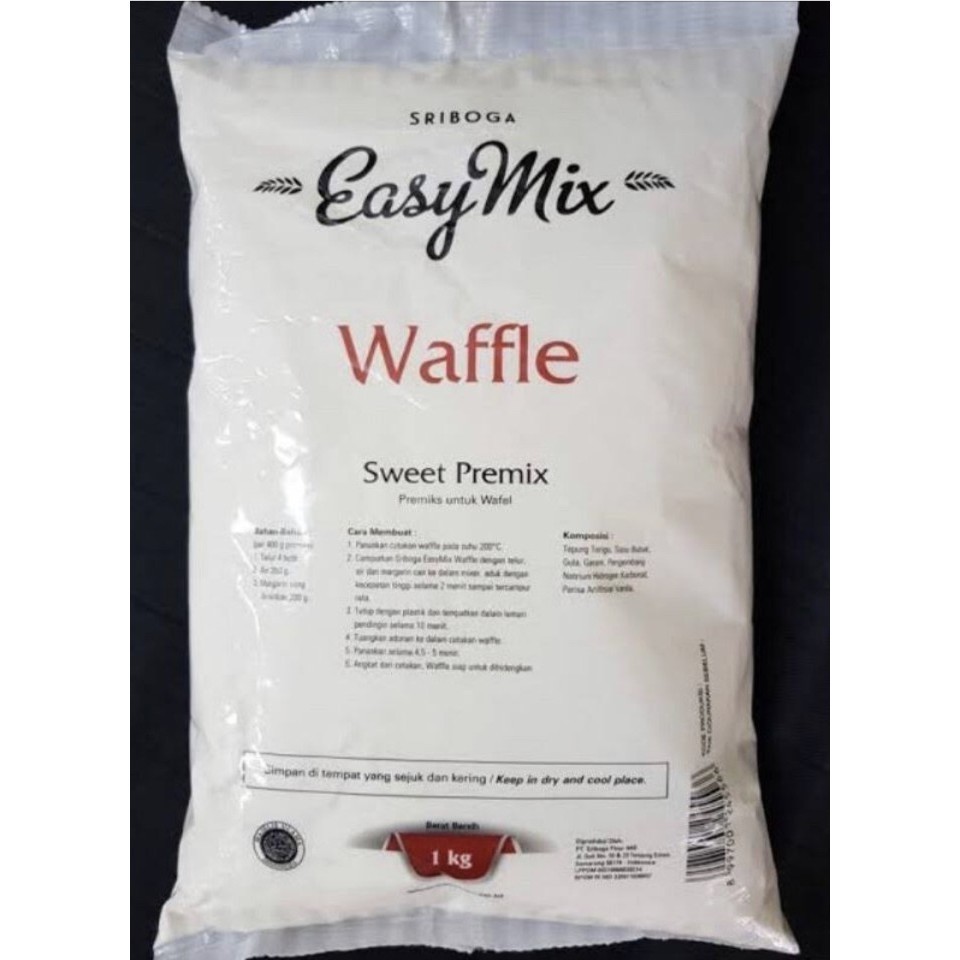 

Terlaris tepung sriboga easymix waffle SALE