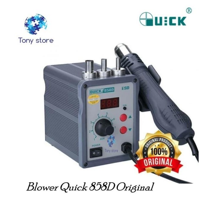 Quick 858D Smd Hot Air Rework Station / Solder Uap Quick 858D Ori 100%