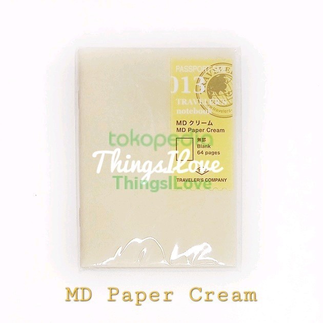 

BRG BARU Midori TRAVELER'S Notebook Passport Refill - 013 MD Paper Cream