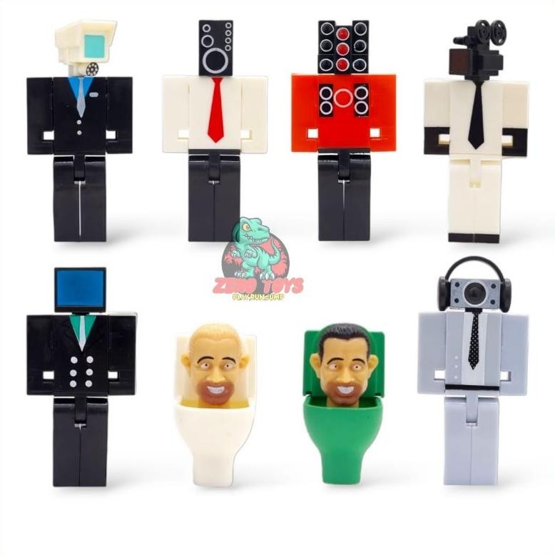 (mainan) Action Figure Roblox Skibidi 1Set TERLARIS