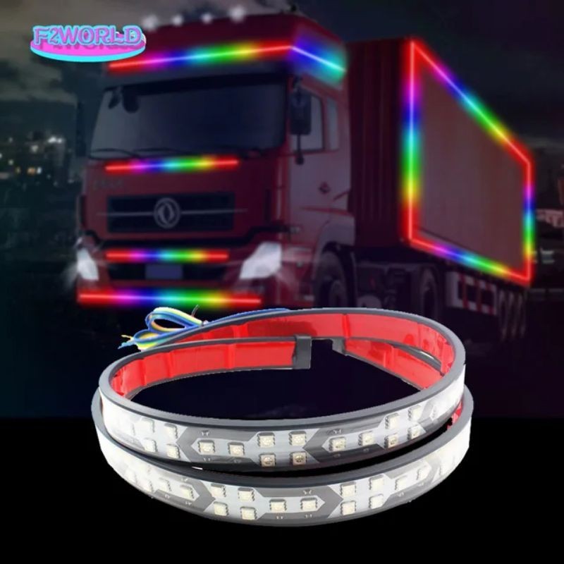 Lampu LED strip syimponi kaca depan,bemper depan, bemper belakang mobil, truk,bis 120cm