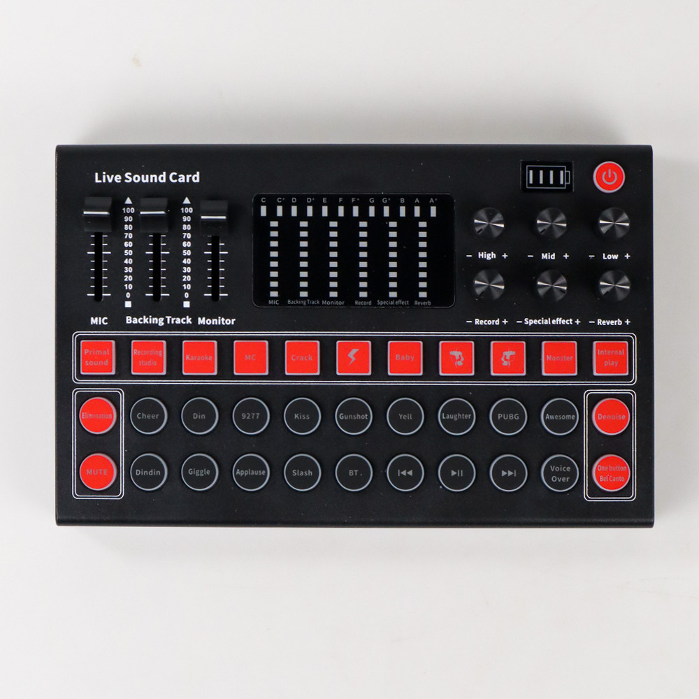 Mixer USB Sound Card Live Broadcast Bluetooth Special Effect - M9