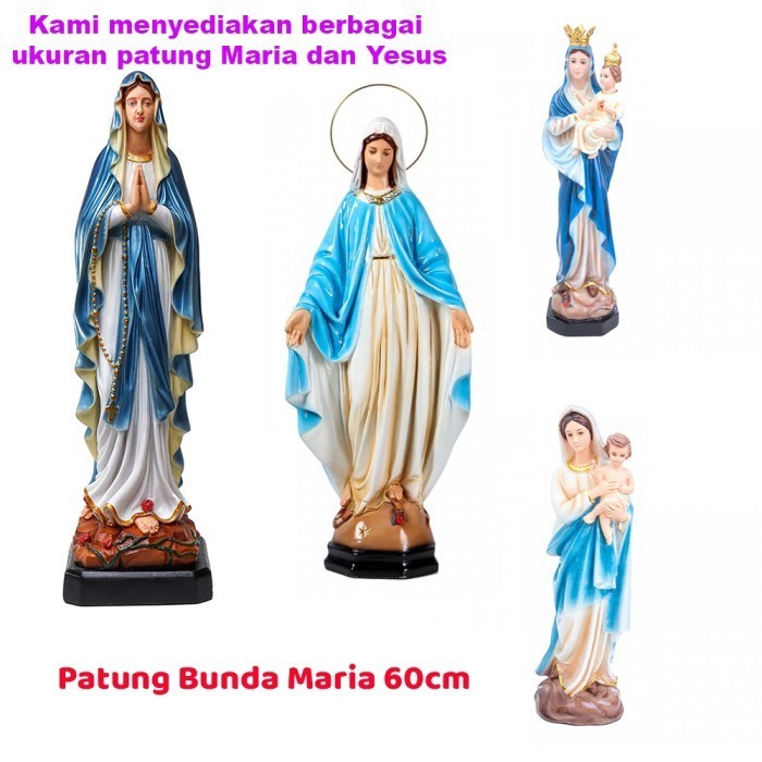 Min Patung Maria Bunda Kasih 60Cm- Patung Bunda Maria Kudus- Rohani