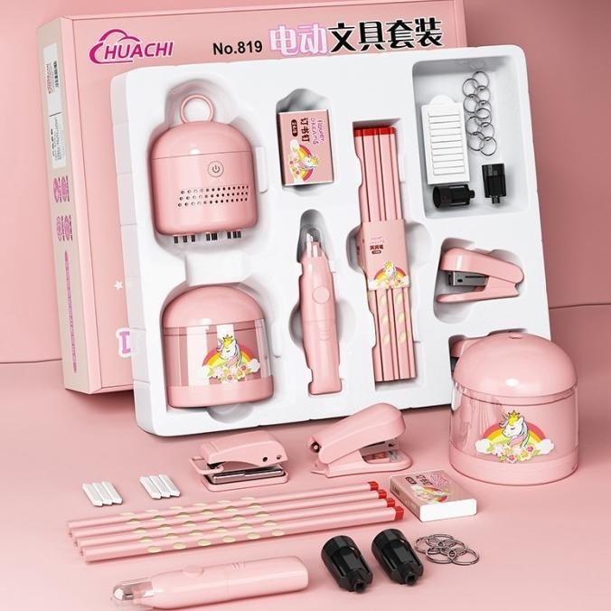 

Set Alat Tulis /Elektrik Rautan Penghapus Vacuum Pensil 11 In 1 /Anak MJS03