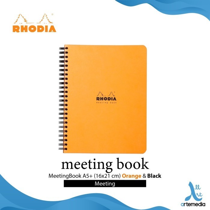 

DISKON Buku Catatan Rhodia A5 Plus Meeting Wirebound Notebook