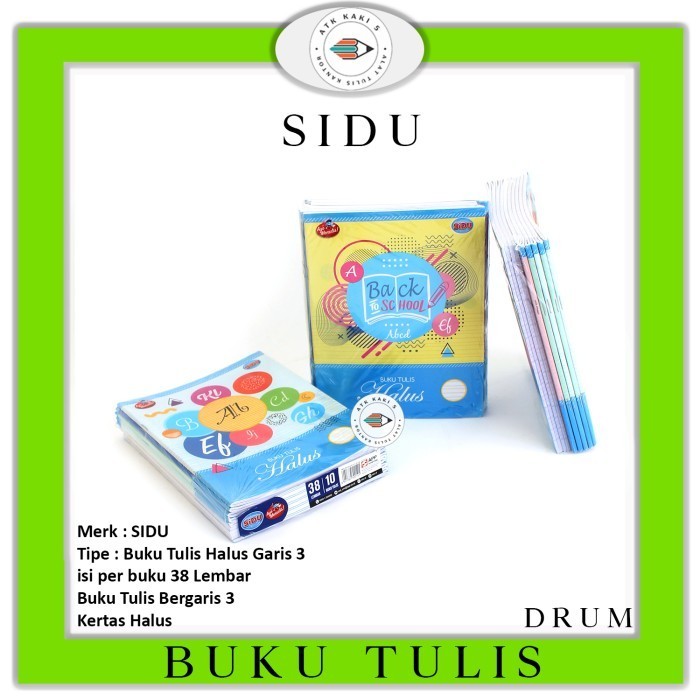 

SALE Buku Tulis Indah Garis Tiga /SIDU - 38 Lembar - Perpack