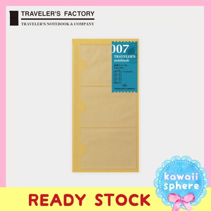 

SALE Travelers Notebook Refill 007 Card File / Holder Regular Size