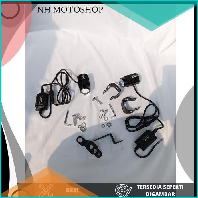 LAMPU D2 LASER BULLAES PLUS BRAKET UNTUK BEAT VARIO SCOOPY GENIO NMAX
